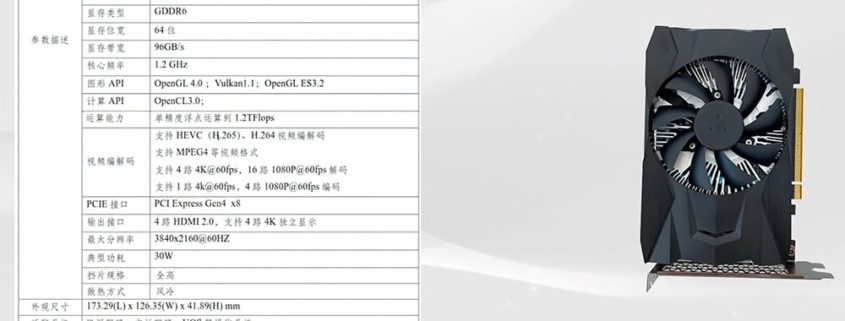 GITSTAR JH920: La GPU china más veloz que supera a la GTX 1050 y ofrece soporte para AMD FSR