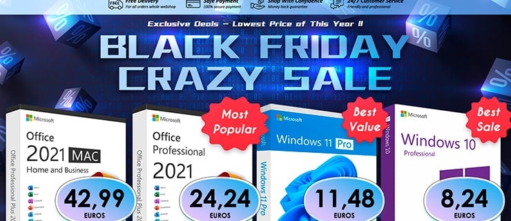 Aprovecha el Black Friday en Keysfan: ¡Windows 10/11 a partir de 8 euros!