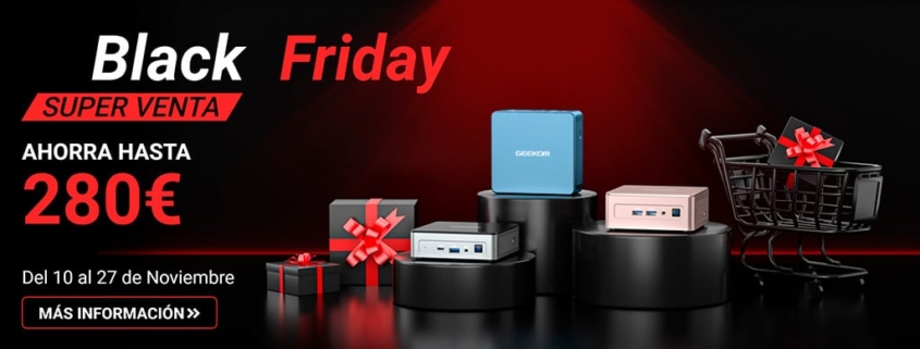 Aprovecha las ofertas del Black Friday y consigue tu Mini-PC de GEEKOM desde 169€