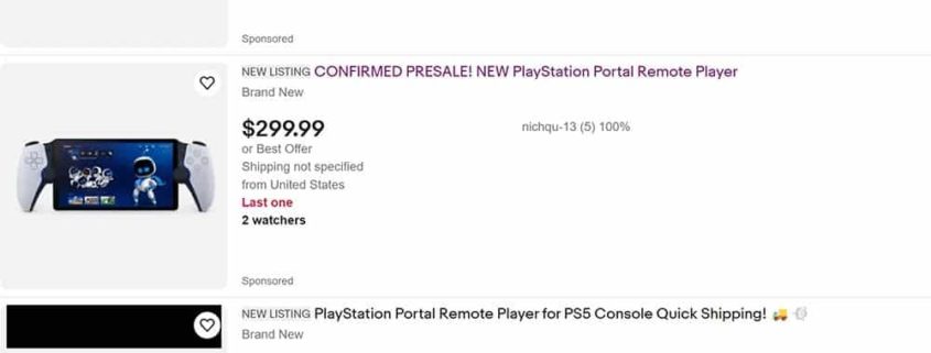¡La PlayStation Portal desaparece en horas y las reventas alcanzan los 457 euros!