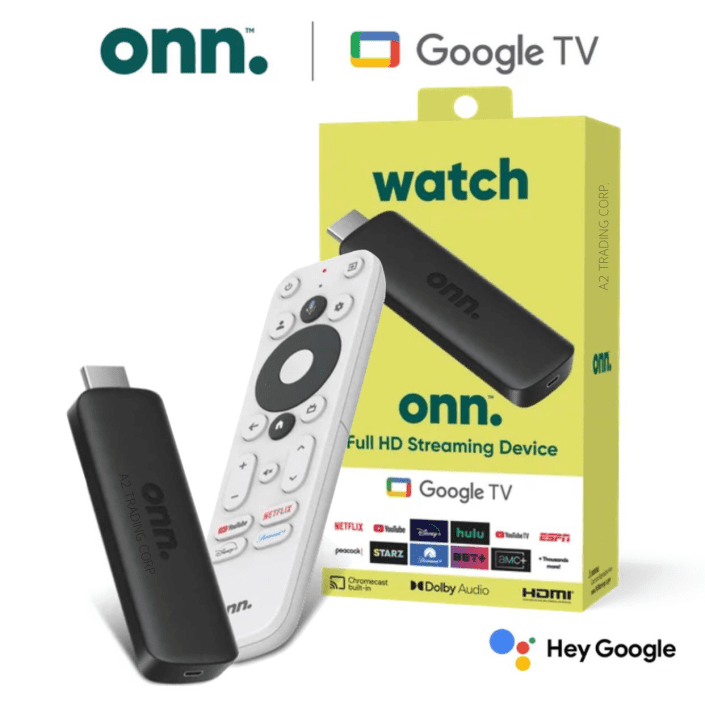 Onn. Full HD Streaming Device with Google TV - Comprar Magazine
