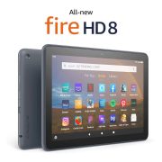 Amazon Fire HD 8 tablet, 8” HD Display, 3GB memory, 32GB, designed for portable entertainment (2024 release) – Black